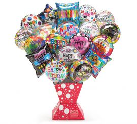 Surtido de globos preinflados 9" happy birthday. Venta de globos metalizados al por mayor en Colombia, Distribuidores de globos metalizados en Colombia, Importadores de globos metalizados en Colombia. 