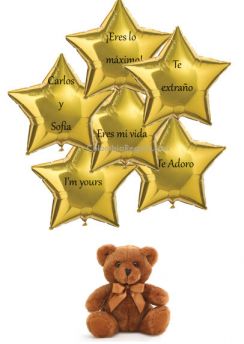 Bouquet de Globos personalizados a domicilio en Colombia. Regalos a domicilio