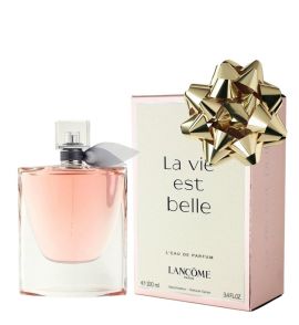 Perfume ORIGINAL La vie est Belle LANCOME 100 ML a domicilio en Colombia. Empaque de Regalo