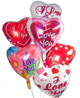 6 Globos I Love You, Globos Te amo, Globos Te quiero, Globos metalizados en Colombia, Enviar Globos a Colombia, Enviar Globos a Bogota, Enviar Globos a Bucaramanga, Globos I love You a Bogota, Regalos a domicilio