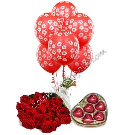 Combo Te Quiero, Rosas, Globos y Chocolates a Colombia, Entrega a domicilio, Compra online, Rapido, Facil y Seguro, Entrega en Toda Colombia, Entrega a Domicilio Gratis, Enviar Globos a Bogota, Enviar Chocolates a Bogota