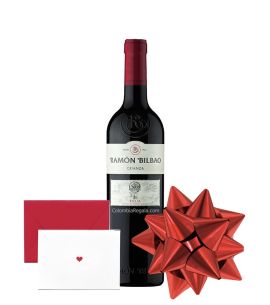 Encanta con esta Botella de Vino español Ramon Bilbao Crianza 750 ml entrega a domicilio en Colombia, incluye empaque de regalo, tarjeta con tu mensaje personal y entrega sin costo adicional. 